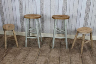 Tall Solid Oak Bar Stool