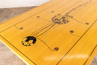 solid oak dining table