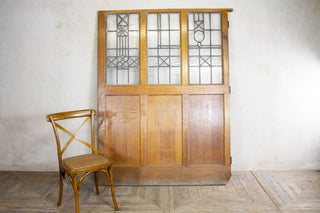 Solid Oak & Glass Room Dividers