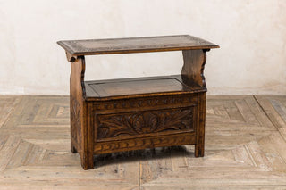 Solid Oak English Monks Bench