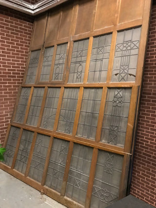 Solid Oak & Glass Room Dividers