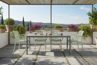 California Garden Outdoor Café Table Set with Maldives Chairs