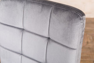 square back grey dining chair