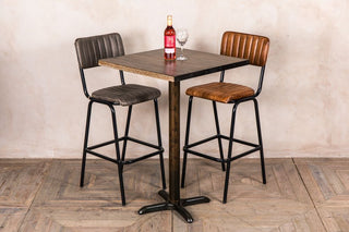 square oak top bar table