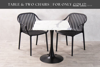 White Marble Café Table