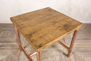 square pipework restaurant table