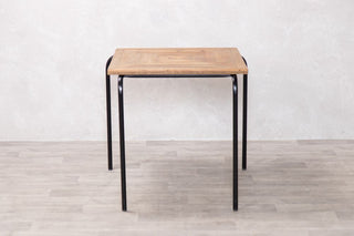 Indoor Stacking Table with Chevron Pine Top