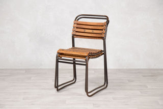 vintage-slatted-stacking-chairs