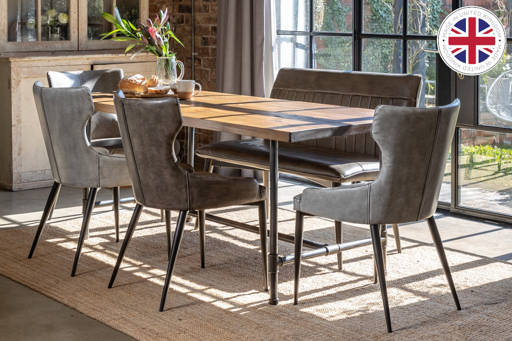 Industrial Design Table Pipework Base Peppermill Interiors