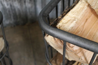 steel kindling basket