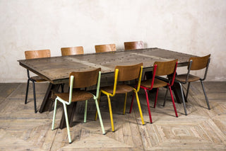 steel restaurant table