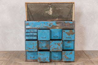 vintage-blue-steel-drawer-unit-open-top-and-drawers