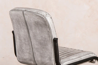 stitched leather look chairs