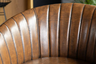 Sutton Faux Leather Curved Back Dining Chair