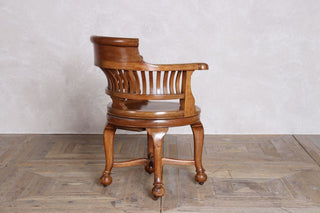 Victorian Swivel Mahogony Office Chair