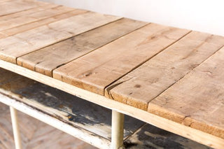 Slim Poseur Table With Shelf