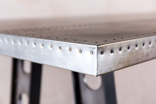 tall zinc top table