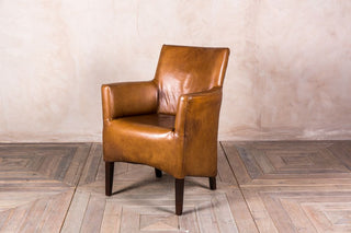 vintage style leather armchair
