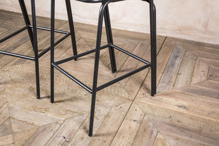 tan leather bar stool