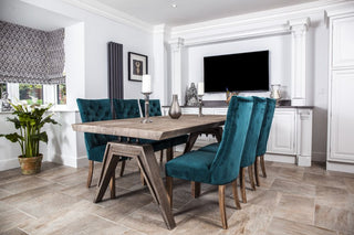 teal velvet Brittany