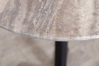 travertine-top-round-cafe-table-x-base