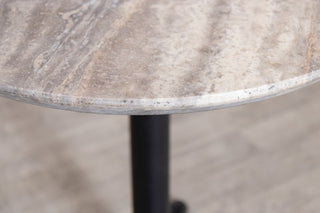 travertine-top-round-cafe-table-x-base