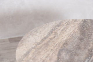 travertine-top-round-cafe-table-x-base