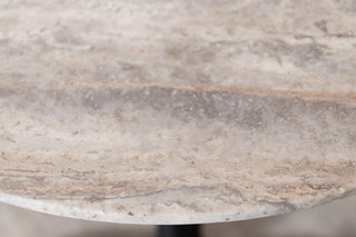 travertine-top-round-cafe-table-x-base