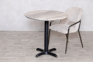 travertine-top-round-cafe-table-x-base