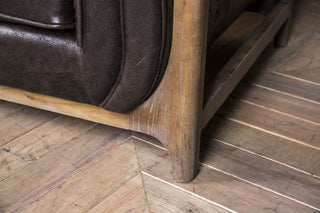 tufted leather couch