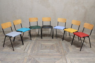 upholstered stackable plywood chairs