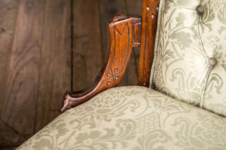 upholstered vintage classic armchair