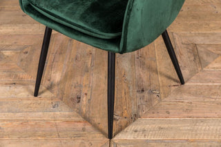 velvet dining chairs with black legs