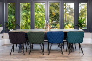 velvet dining chairs