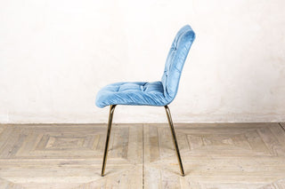 velvet restaurant chair in ocean teal