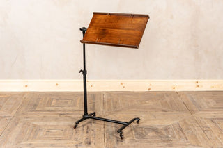 victorian mahogany cast iron reading stand