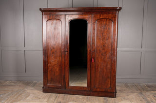 Victorian Mahogany Triple Wardrobe
