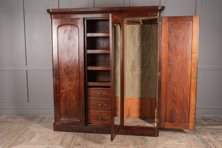 Victorian Mahogany Triple Wardrobe
