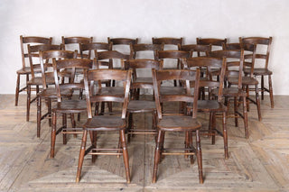 two sets of 10 victorian kitchen chairs