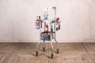 vintage industrial drinks trolley