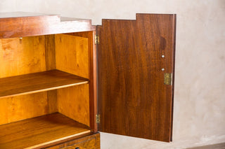 open tall boy veneer bedroom suite