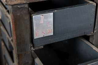 vintage bank of drawers