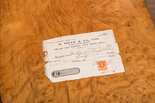 vintage bedroom suite art original receipt