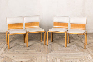 Vintage Interlocking Dancer & Hearne Wooden Chairs