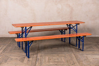 vintage biergarten table