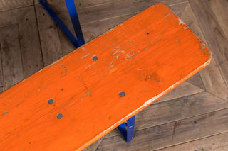 vintage bierkeller bench