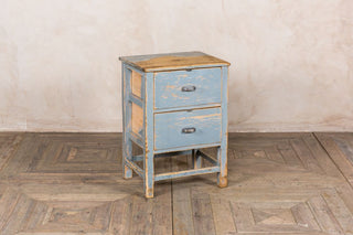 vintage blue side table