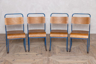 vintage-blue-stacking-chairs