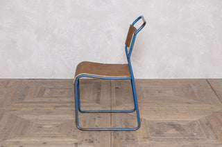 vintage-blue-stacking-chair-side