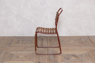 vintage-burgundy-stacking-chair-side